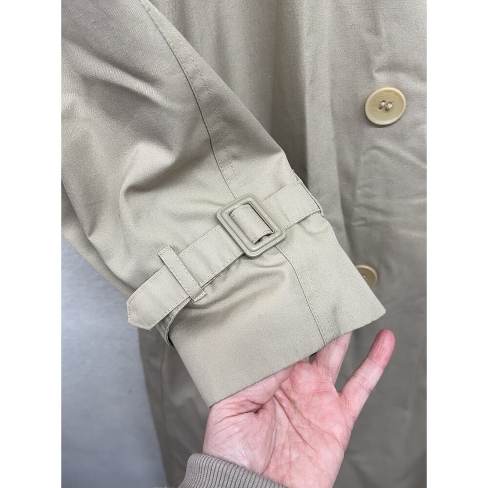 Vintage London Fog Limited Edition Khaki Size 10 Petite Women Lined Trench Coat - Picture 5 of 16